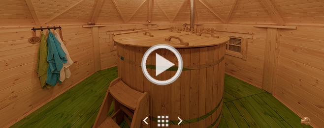 Гриль-домик с купелью