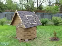 Колодец для дачи деревянный. Домик на колодец.