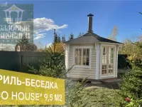 ГРИЛЬ-БЕСЕДКА "ECO HOUSE" 9,5 М2 всесезонного использования от производителя СК «Садовые беседки»