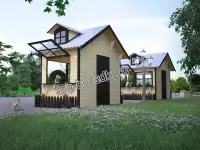 Домик для ярмарки "Весенний" (2х3 м.)