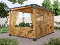 Беседка 3х4,5 из бруса со сборкой фото 5