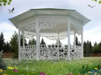 Ажурная беседка "Флоренция XL-1" красивые фото