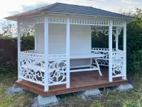 Ажурная беседка из дерева "Рандеву" - фото 2