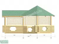 Беседка с пристройкой
