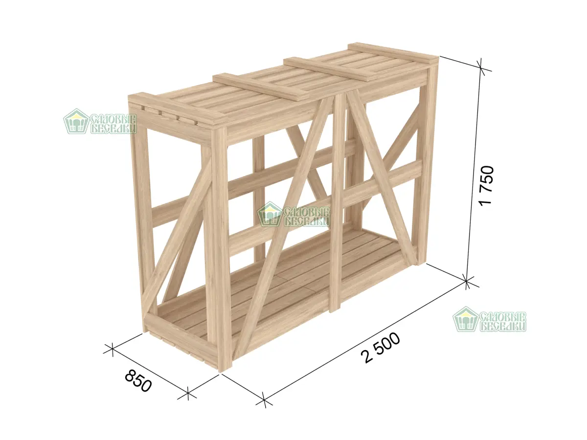 Конструкция упаковки для транспортировки беседок