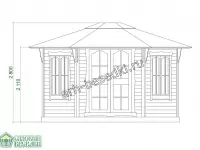 Гриль-беседка "Klassinen" 9,5 м 2