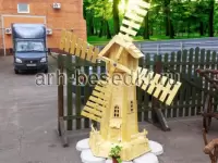 Мельница деревянная садовая