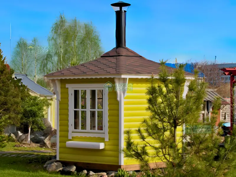 Гриль беседка из дерева Лайм 9,5м2 №5