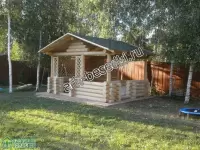 Рубленая беседка