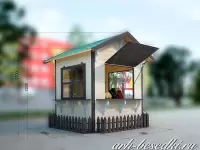 Ярмарочный домик разборный "Летний сад" (2х2 м.)
