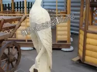 Скульптура из дерева "Цапля"