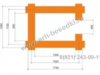 Будка для собаки рубленая из бревна