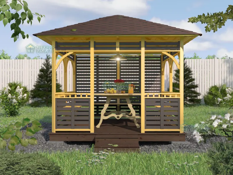 Беседка Оникс Премиум размер 3Х3 Фото №2