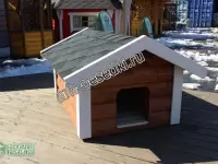 Большая утепленная будка для собаки