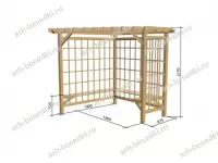 Пергола садовая квадратная