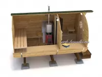 Баня бочка "Троечка" -Длина 3 м