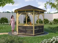 Беседка для дачи Летняя фото 5