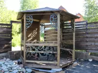 Беседка ажурная \"Черная ковка\"