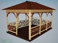 Садовая беседка "Троицк"