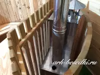 Купель офуро с подогревом D=2200 мм. ЛИСТВИННИЦА