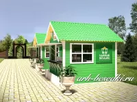 Деревянный павильон "Ярмарочный" (3х3 м.)