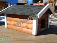 Большая утепленная будка для собаки