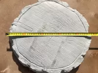 Бетонная плитка "Пенек" большой спил размеры