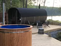 Квадро бочка \"Шестерочка\" с панорамным окном