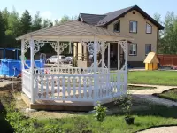 Беседка \"Ажурная большая\" восьмиугольная