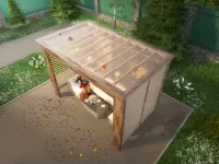 Пергола вид сверху