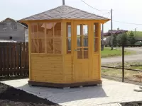Беседка павильон застекленная 2,9 м