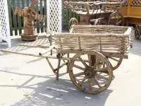 Арба деревянная декоративная (арба плетеная)