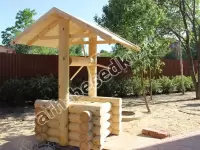 Рубленный колодец из дерева