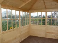 Беседка-павильон застекленный большой