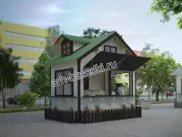 Домик для ярмарки "Весенний" (2х3 м.)