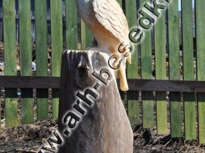 Скульптура деревянная "Сова"