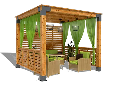 Беседки из бруса