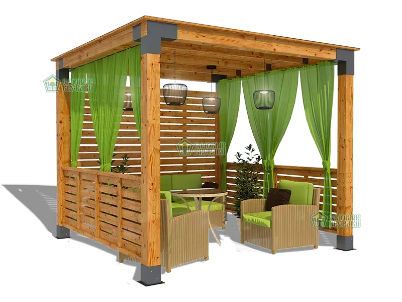 Беседки из бруса
