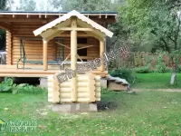 Рубленный колодец из дерева