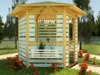 Летняя беседка Аркона 2 фасад