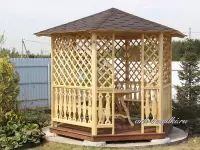 Беседка садовая шестигранная "Поэрика"