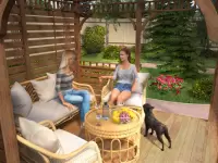 Беседка открытая ЛОФТ интерьер