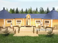 Банный комплекс "Баня+ гриль домик" 45 м2.