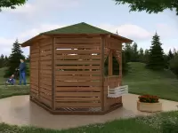 Садовая беседка \"Венге\"