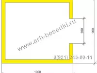 Будка для собаки (Блок-хаус)