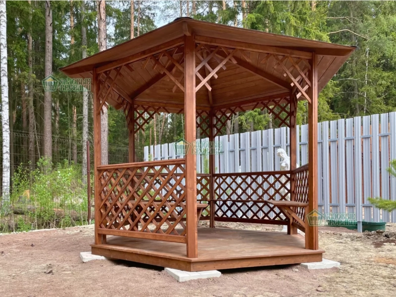 Беседка Русская со сборкой фото 3