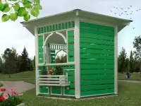 Беседка деревянная \"Садовая-3\"