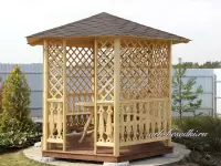 Беседка садовая шестигранная "Поэрика"