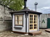 Гриль-беседка Vilkas grey 9,5 м 2 выставочный образец в Москве Под ключ №2