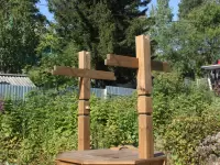 Колодец деревянный с воротом